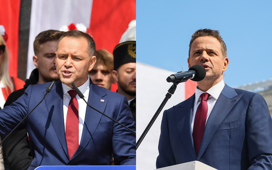 Karol Nawrocki i Rafał Trzaskowski