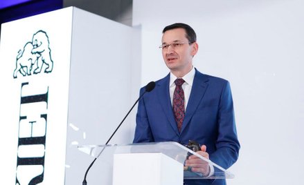 Mateusz Morawiecki, wicepremier, minister rozwoju i finansów, na gali Byki i Niedźwiedzie „Parkietu”