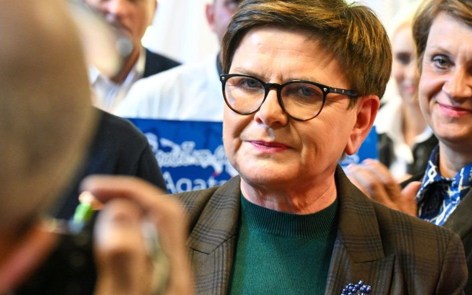 Beata Szydło podczas spotkania z mieszkańcami w Domu Miłosierdzia w Skarżysku-Kamiennej