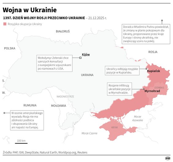 Tak wyglądała sytuacja na froncie w 1397 dniu wojny