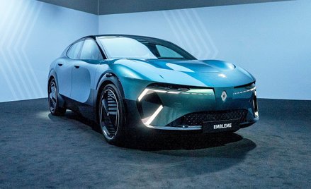 Renault Emblème to model koncepcyjny z innowacyjnym napędem elektryczno-wodorowym. Zasięg na jednym 
