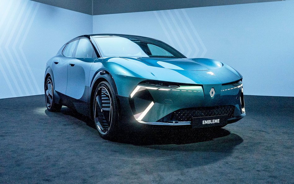 Renault Emblème to model koncepcyjny z innowacyjnym napędem elektryczno-wodorowym. Zasięg na jednym 