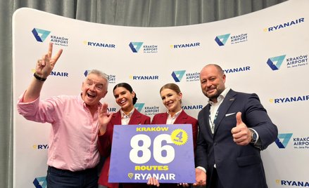 W letnim rozkładzie lotów Ryanaira z Krakowa znalazło się aż 86 tras, w tym cztery nowe