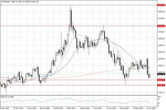 Notowania złota – dane dzienne