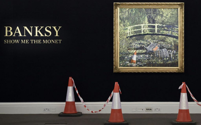Banksy na aukcji ze zremiksowanym Monetem