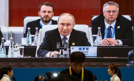 Prezydent Rosji Władimir Putin podczas szczytu Szanghajskiej Organizacji Współpracy (SCO) w Tianjini