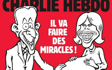 Żona Emmanuela Macrona na okładce "Charlie Hebdo"