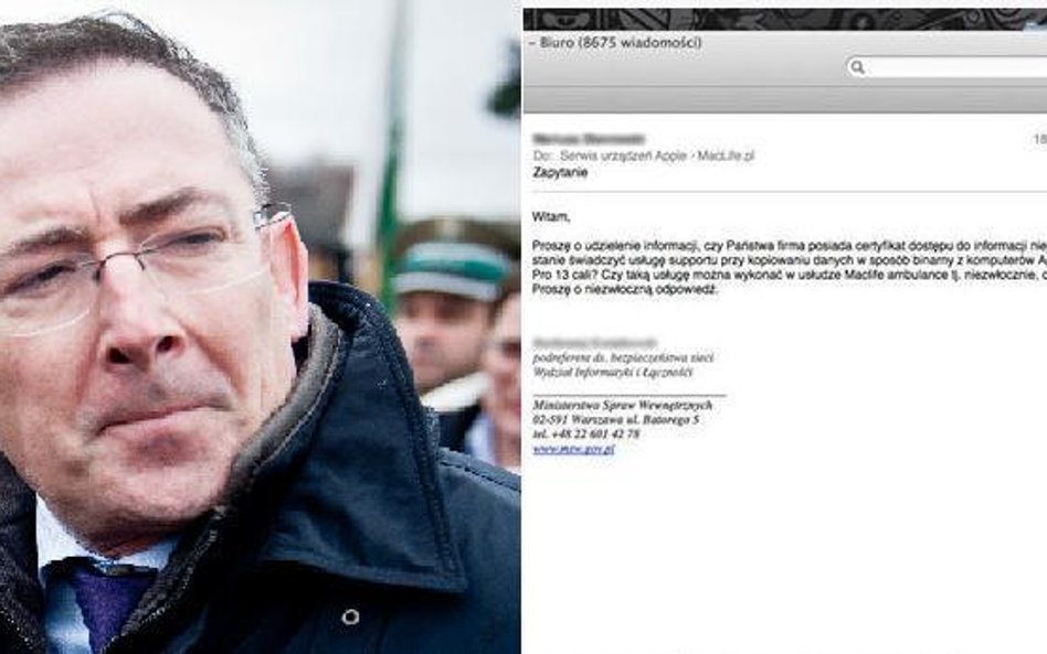Mail z MSW do Maclife, MSW ktoś się podszywa. ABW we Wprost