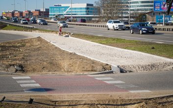 Przebudowa drogi dla rowerów w Alejach Jerozolimskich