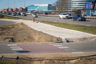 Przebudowa drogi dla rowerów w Alejach Jerozolimskich