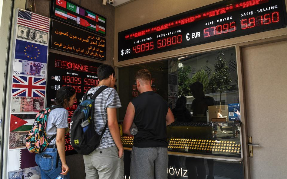 Lira turecka gwałtownie traci