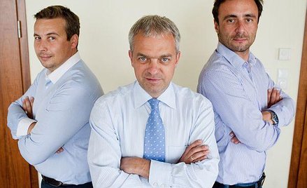 Jacek Krawiec, prezes PKN Orlen (na zdj. w środku) , w rozmowie z Jakubem Kuraszem ("Rzeczpospolita"