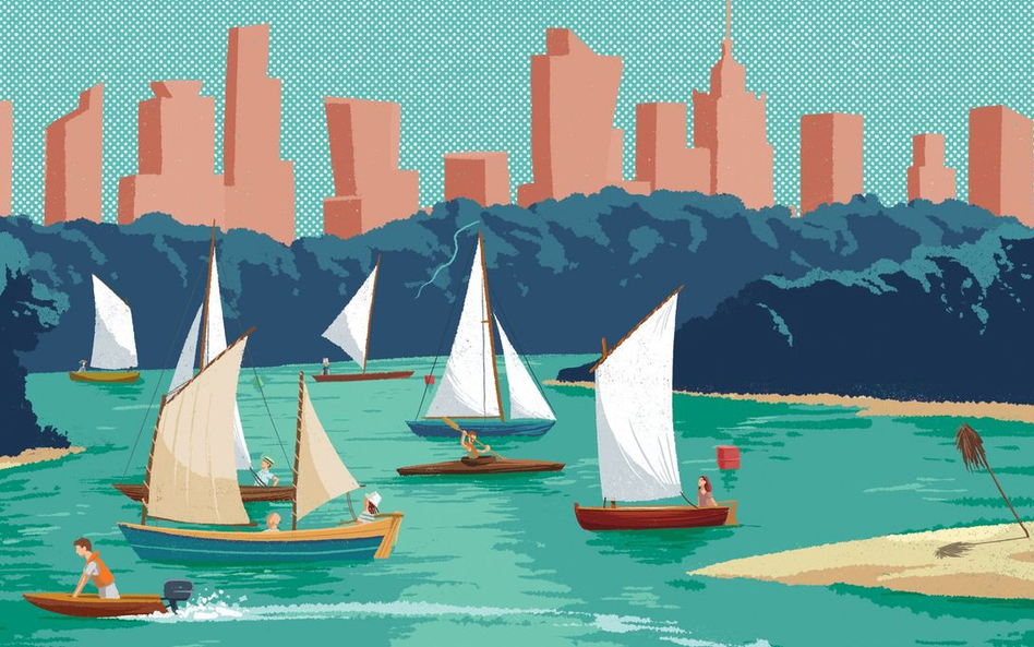 Warsaw Wooden Boat Festival - fragment plakatu