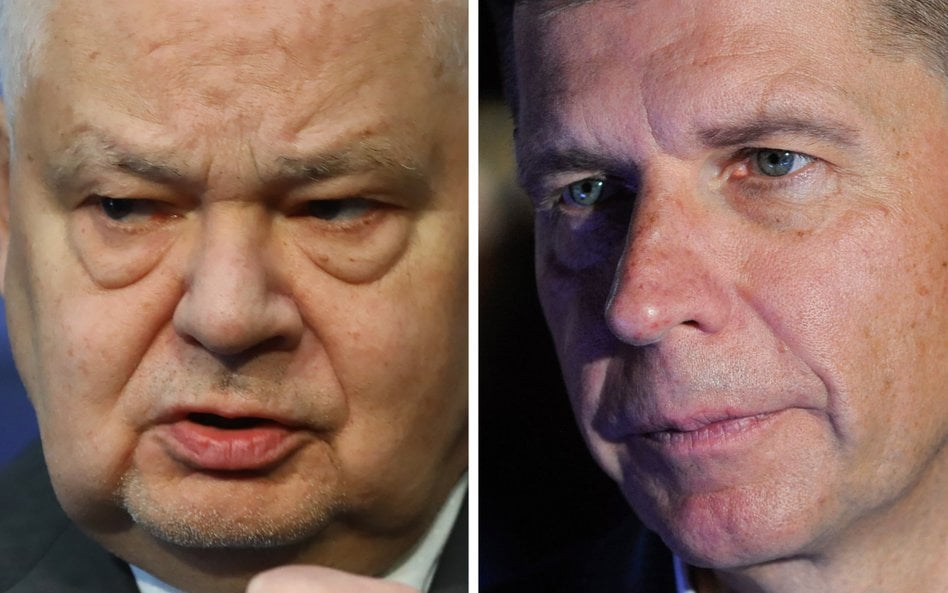 Prezes NBP Adam Glapiński i poseł Ryszard Petru