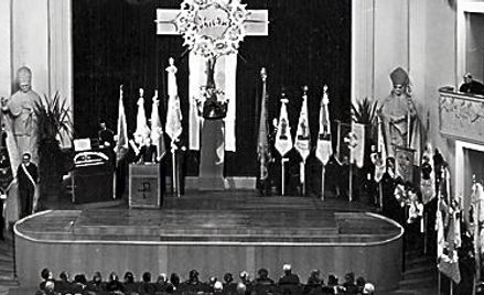 Dom Katolicki. Październik 1937 roku. Uroczysta akademia ku czci Chrystusa Króla