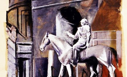 Mario Sironi, Szkic do fresku „Kondotier na koniu”, 1934