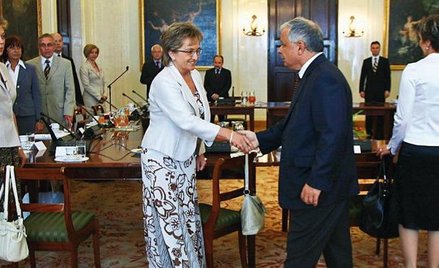 Prezydent Lech Kaczyński spotkał się ze związkami zawodowymi służby zdrowia po raz drugi (na zdjęciu