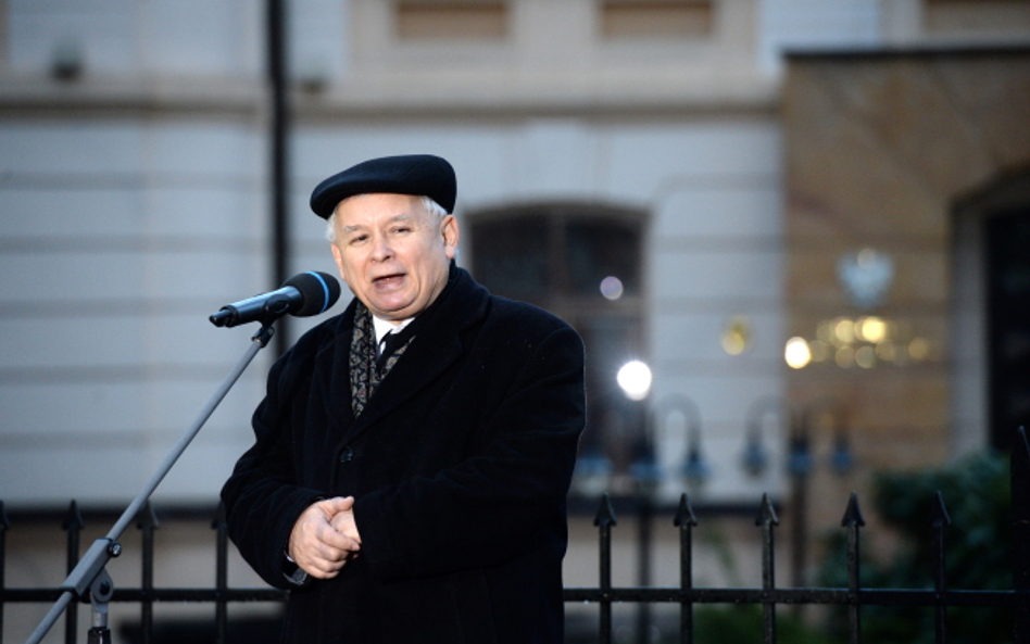 Demonstracja pod domem Jarosława Kaczyńskiego