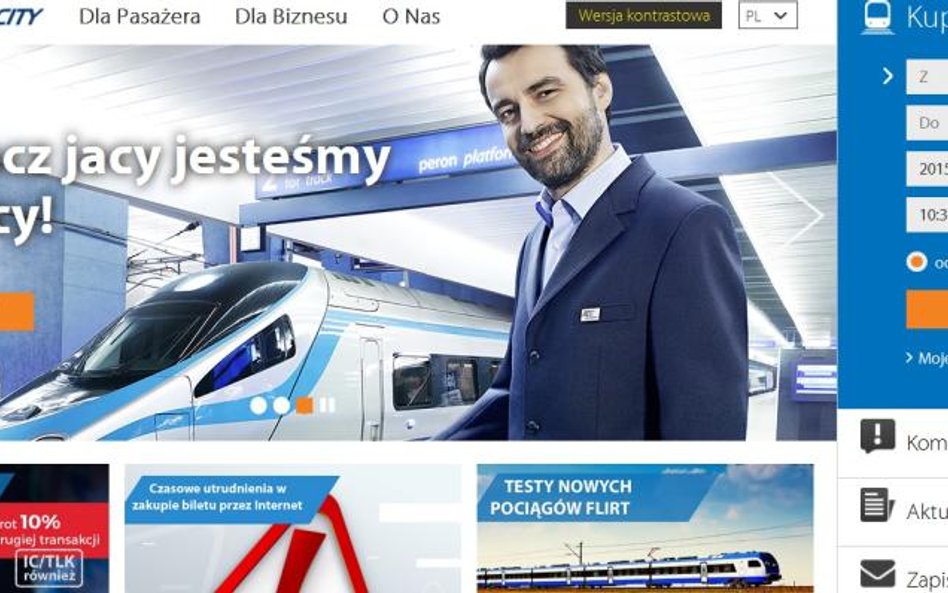 PKP Intercity znów dostępne przez internet