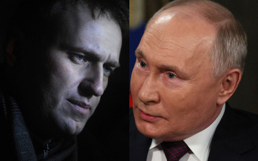 Rosyjski opozycjnista Aleksiej Nawalny i prezydent Rosji Władimir Putin