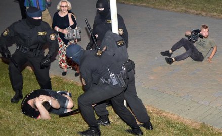 Funkcjonariusze OMON byli bardzo brutalni wobec demonstrantów