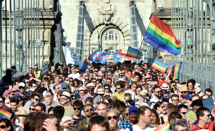 Manifestacja LGBTQ+ w Budapeszcie