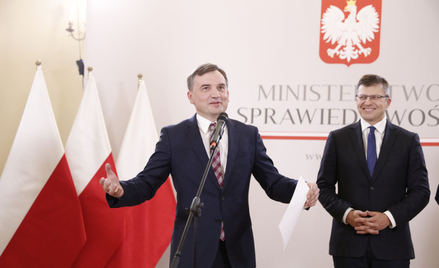 Minister sprawiedliwości Zbigniew Ziobro i wiceminister Marcin Warchoł