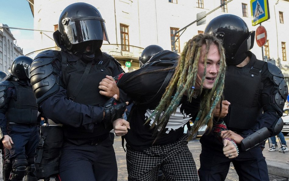 Dziesiątki zatrzymanych po protestach w Rosji