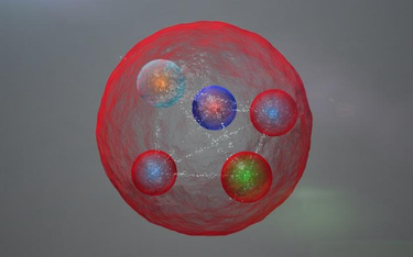 Jeden z modeli pentakwarka stworzony przez fizyków pracujących z LHC.