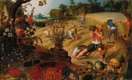 Sebastiaan Vrancx, „Alegoria lata” ok. 1618, obraz na desce