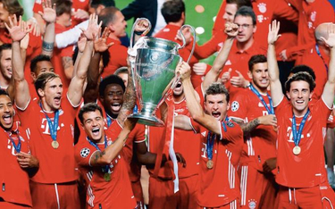 Radość Bayernu Monachium po wygraniu Ligi Mistrzów w Lizbonie