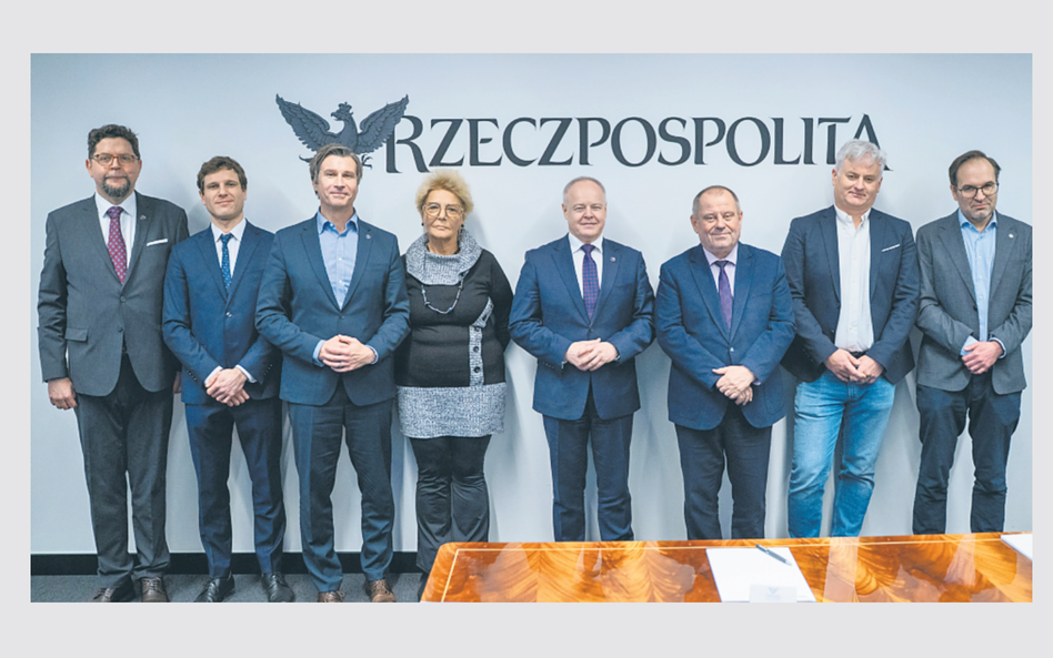 W debacie uczestniczyli (od lewej): prof. Andrzej Szeptycki, podsekretarz stanu w Ministerstwie Nauk