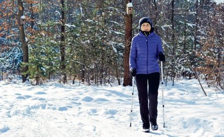 Marsz z kijkami w puszczy Polan