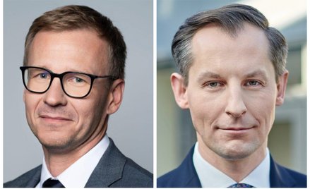 Marcin Fojudzki, członek zarządu Benefitu Systems i Tomasz Chróstny, prezes UOKiK-u.
