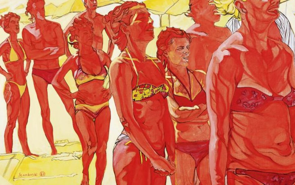 Głowy wyżej, 1989, akryl, płótno