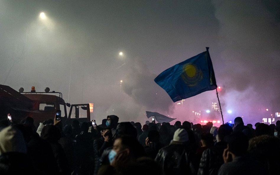 Protest w Ałmatach