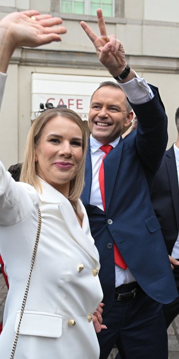 Marta Nawrocka i Karol Nawrocki