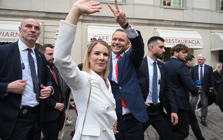 Marta Nawrocka i Karol Nawrocki