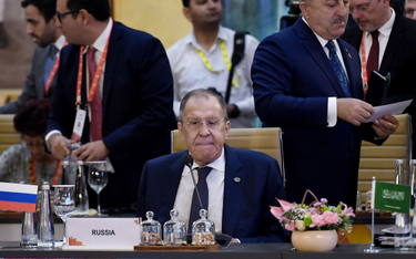 Siergiej Ławrow na szczycie G20 w New Delhi