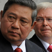 Prezydent Susilo Yudhoyono i były premier Australii Kevin Rudd