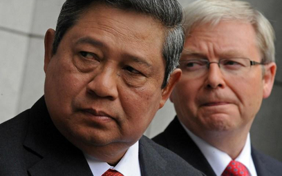 Prezydent Susilo Yudhoyono i były premier Australii Kevin Rudd