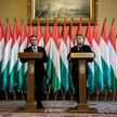 Premier Viktor Orban i Gyorgy Matolcsy, prezes banku centralnego Węgier