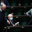 Premier Mateusz Morawiecki, prezes PiS Jarosław Kaczyński , prezes Porozumienia Jarosław Gowin