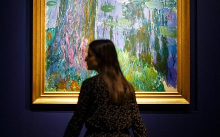 'Saule pleureur et bassin aux nymphéas' Claude Monet