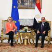 Przewodnicząca Komisji Europejskiej Ursula von der Leyen  i prezydent Egiptu Abdel Fattah al-Sisi