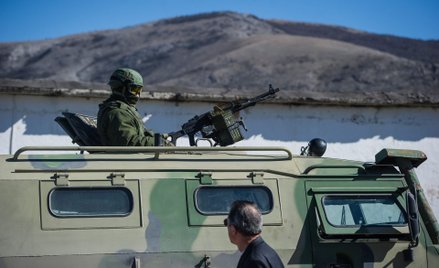 Rosyjski żołnierz na Krymie