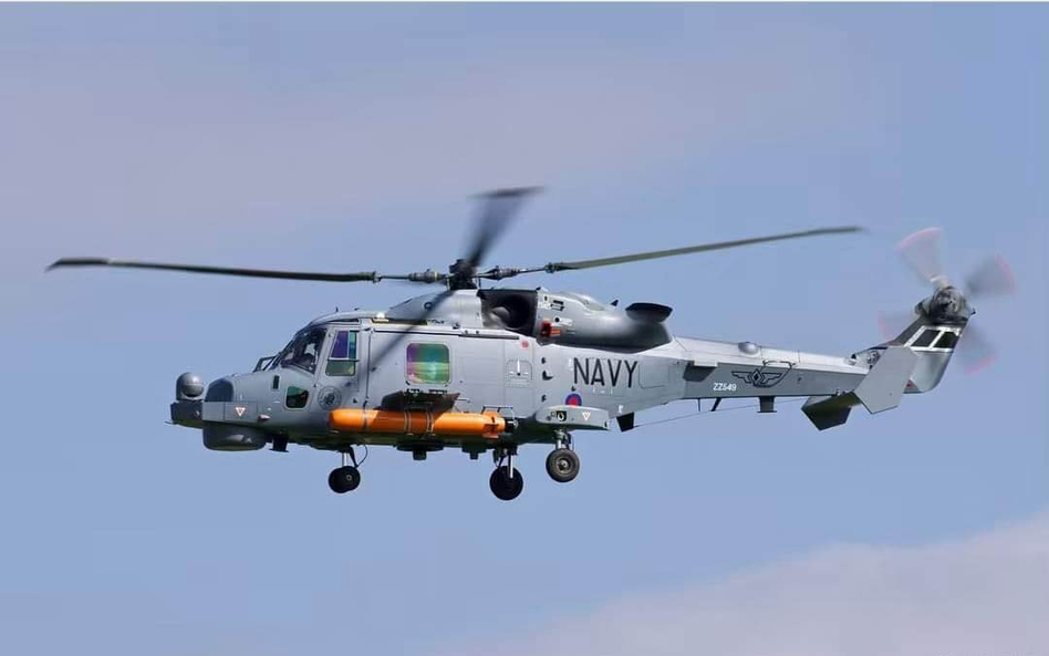 Jeden z filipińskich śmigłowców pokładowych Leonardo AW159 Lynx Wildcat Mk220. Fot./materiały prasow