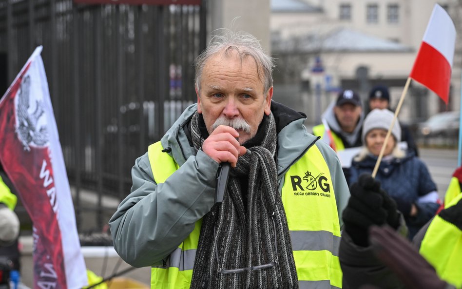 Działacz opozycji demokratycznej w PRL Adam Borowski wśród zwolenników prezydenta Karola Nawrockiego