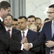 Szef MEN Dariusz Piontkowski i premier Mateusz Morawiecki