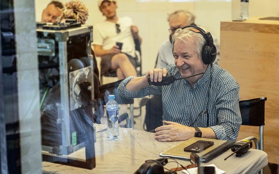 Juliusz Machulski na planie filmu „Vinci2”